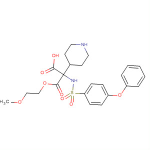 4-Piperidineacetic acid,1-[(2-methoxyethoxy)carbonyl]-a-[[(4-phenoxyphenyl)sulfonyl]amino]-