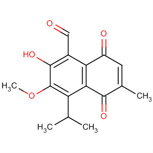 1-Naphthalenecarboxaldehyde,5,8-dihydro-2-hydroxy-3-methoxy-6-methyl-4-(1-methylethyl)-5,8-dioxo-