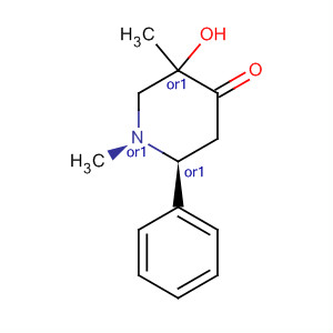 4-Piperidinone, 5-hydroxy-1,5-dimethyl-2-phenyl-, trans-