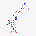 BUTANOIC ACID 3-((2,4-DINITROPHENYL)HYDRAZONO)-,(5-FLUORO-PYRIDIN-3-YL)METHYL ESTER