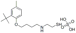 2-[[4-[2-(1,1-Dimethylethyl)-4-methylphenoxy]butyl]amino]ethanethiol sulfate