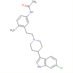 Acetamide,N-[3-[2-[4-(6-chloro-1H-indol-3-yl)-1-piperidinyl]ethyl]-4-methylphenyl]-