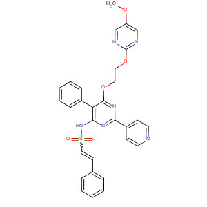 Ethenesulfonamide,N-[6-[2-[(5-methoxy-2-pyrimidinyl)oxy]ethoxy]-5-phenyl-2-(4-pyridinyl)-4-pyrimidinyl]-2-phenyl-