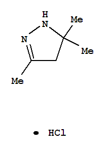 1H-Pyrazole,4,5-dihydro-3,5,5-trimethyl-, hydrochloride (1:1)