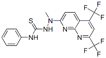 HYDRAZINECARBOTHIOAMIDE,2-[5,7-BIS(TRIFLUOROMETHYL)-1,8-NAPHTHYRIDIN-2-YL]-2-METHYL-N-PHENYL-