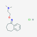 N,N-dimethyl-2-{[(5E)-6,7,8,9-tetrahydro-5H-benzo[7]annulen-5-ylideneamino]oxy}ethanamine hydrochloride (1:1)