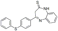 1,3-dihydro-4-[4-(phenylthio)phenyl]-2H-1,5-benzodiazepine-2-thione