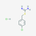 (4-chlorophenyl)methyl carbamimidothioate hydrochloride