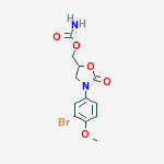 [3-(3-bromo-4-methoxyphenyl)-2-oxo-1,3-oxazolidin-5-yl]methyl carbamate