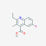 2-ethyl-6-fluoro-3-methylquinoline-4-carboxylic acid