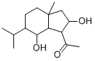 7-ACETYL-5,8-DIHYDROXY-4-ISOPROPYL-1-METHYL-BICYCLO(4,3,0)NONANE
