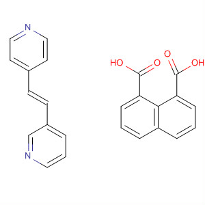 1,8-Naphthalenedicarboxylic acid, compd. with3-[(1E)-2-(4-pyridinyl)ethenyl]pyridine (1:1)
