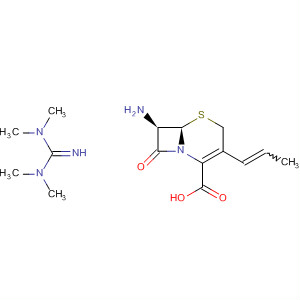 5-Thia-1-azabicyclo[4.2.0]oct-2-ene-2-carboxylic acid,7-amino-8-oxo-3-(1-propenyl)-, (6R,7R)-, compd. withN,N,N',N'-tetramethylguanidine (1:1)