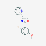 Pyridine, 2-[2-(2-bromo-5-methoxyphenyl)-4-oxazolyl]-