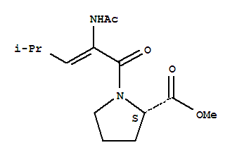 methyl 1-[2-(acetylamino)-4-methylpent-2-enoyl]prolinate