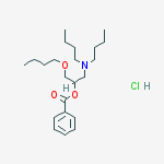 2-butoxy-1-[(dibutylamino)methyl]ethyl benzoate hydrochloride