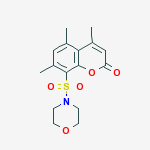 4,5,7-trimethyl-8-(morpholin-4-ylsulfonyl)-2H-chromen-2-one