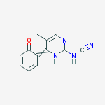 [(6E)-5-methyl-6-(6-oxocyclohexa-2,4-dien-1-ylidene)-1,6-dihydropyrimidin-2-yl]cyanamide