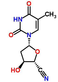 (2R,3S,5R)-3-hydroxy-5-(5-methyl-2,4-dioxo-3,4-dihydropyrimidin-1(2H)-yl)tetrahydrofuran-2-carbonitrile 