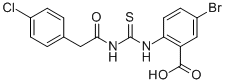 5-BROMO-2-[[[[(4-CHLOROPHENYL)ACETYL]AMINO]THIOXOMETHYL]AMINO]-BENZOIC ACID