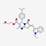 2-methoxyethyl 2-[(1-ethylindol-3-yl)methylidene]-7-methyl-3-oxo-5-(4-propan-2-ylphenyl)-5h-[1,3]thiazolo[3,2-a]pyrimidine-6-carboxylate