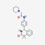 N-[4-(4,4-dimethyl-3-oxo-1,2,3,4-tetrahydroisoquinolin-1-yl)phenyl]-2-piperidin-1-ylacetamide