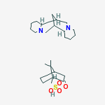 Bicyclo(2.2.1)heptane-1-methanesulfonic acid, 7,7-dimethyl-2-oxo-,(1S)-, compd. with (7S-(7alpha,7aalpha,14alpha,14abeta))-dodecahy dro-7,14-methano-2H,6H-dipyrido(1,2-a:1',2'-e)(1,5)diazocine (1:1)