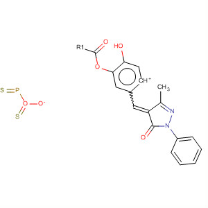 Phenol,4-[(1,5-dihydro-3-methyl-5-oxo-1-phenyl-4H-pyrazol-4-ylidene)methyl]-,hydrogen phosphorodithioate (ester), potassium salt