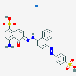 (6E)-4-amino-5-oxo-6-({4-[(E)-(4-sulfophenyl)diazenyl]naphthalen-1-yl}hydrazono)-5,6-dihydronaphthalene-1-sulfonic acid