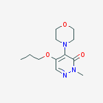 3(2H)-Pyridazinone, 2-methyl-4-(4-morpholinyl)-5-propoxy-