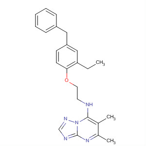 [1,2,4]Triazolo[1,5-a]pyrimidin-7-amine,N-[2-[2-ethyl-4-(phenylmethyl)phenoxy]ethyl]-5,6-dimethyl-