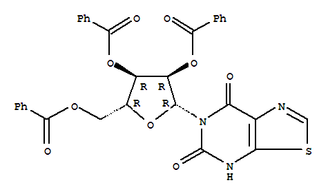 6-(2,3,5-tri-O-benzoylpentofuranosyl)[1,3]thiazolo[5,4-d]pyrimidine-5,7(4H,6H)-dione