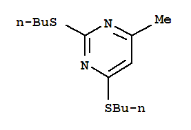 2,4-bis(butylsulfanyl)-6-methylpyrimidine