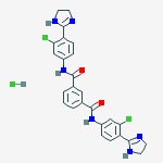 1-n,3-n-bis[3-chloro-4-(4,5-dihydro-1h-imidazol-2-yl)phenyl]benzene-1,3-dicarboxamide;hydrochloride