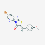 (2Z)-7-bromo-2-(4-methoxybenzylidene)[1,3]thiazolo[2',3':2,3]imidazo[4,5-b]pyridin-3(2H)-one