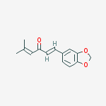(1E)-1-(1,3-benzodioxol-5-yl)-5-methylhexa-1,4-dien-3-one
