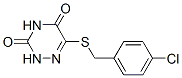 1,2,4-triazine-3,5(2H,4H)-dione, 6-[[(4-chlorophenyl)methyl]thio]-