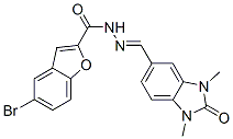 2-Benzofurancarboxylicacid,5-bromo-,[(2,3-dihydro-1,3-dimethyl-2-oxo-1H-benzimidazol-5-yl)methylene]hydrazide(9CI)