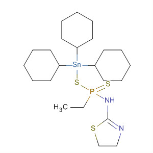 2-Thiazolamine,N-[ethyl[(tricyclohexylstannyl)thio]phosphinothioyl]-4,5-dihydro-