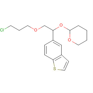 Benzo[b]thiophene,5-[2-(3-chloropropoxy)-1-[(tetrahydro-2H-pyran-2-yl)oxy]ethyl]-