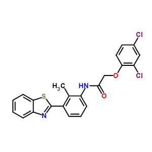 N-[3-(1,3-benzothiazol-2-yl)-2-methylphenyl]-2-(2,4-dichlorophenoxy)acetamide