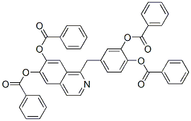 1-[[3,4-bis(benzoyloxy)phenyl]methyl]isoquinoline-6,7-diyl dibenzoate