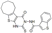 Benzo[b]thiophene-3-carboxamide, N-(1,4,5,6,7,8,9,10-octahydro-4-oxo-2-thioxocycloocta[4,5]thieno[2,3-d]pyrimidin-3(2H)-yl)- (9CI)