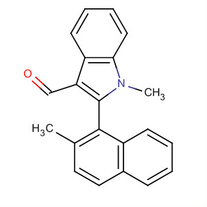 1H-Indole-3-carboxaldehyde, 1-methyl-2-(2-methyl-1-naphthalenyl)-