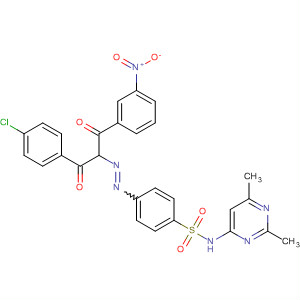 Benzenesulfonamide,4-[[1-(4-chlorobenzoyl)-2-(3-nitrophenyl)-2-oxoethyl]azo]-N-(2,6-dimethyl-4-pyrimidinyl)-