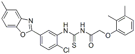 ACETAMIDE,N-[[[2-CHLORO-5-(5-METHYL-2-BENZOXAZOLYL)PHENYL]AMINO]THIOXOMETHYL]-2-(2,3-DIMETHYLPHENOXY)-