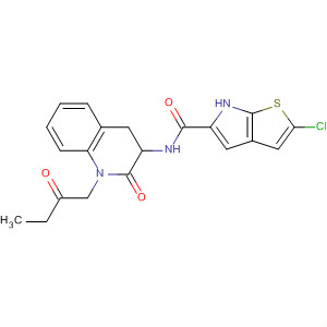 6H-Thieno[2,3-b]pyrrole-5-carboxamide,2-chloro-N-[1,2,3,4-tetrahydro-2-oxo-1-(2-oxobutyl)-3-quinolinyl]-