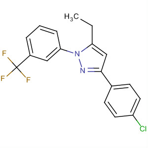 1H-Pyrazole, 3-(4-chlorophenyl)-5-ethyl-1-[3-(trifluoromethyl)phenyl]-