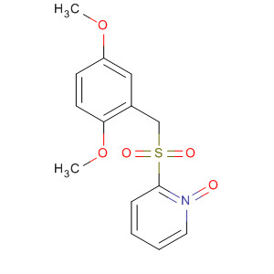 Pyridine, 2-[[(2,5-dimethoxyphenyl)methyl]sulfonyl]-, 1-oxide