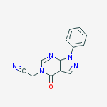 5H-PYRAZOLO[3,4-D]PYRIMIDINE-5-ACETONITRILE,1,4-DIHYDRO-4-OXO-1-PHENYL-